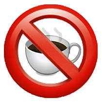 No coffee emoji