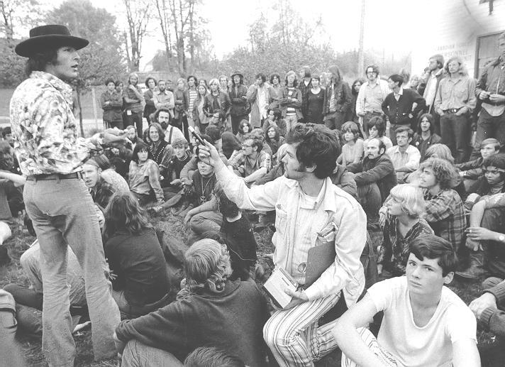 Student sit-in at Faculty Club on Oct 25, 1968
