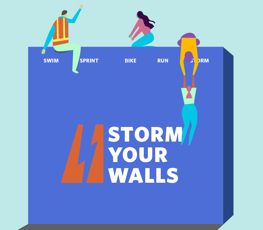 Animated illustration of Storm the Wall event