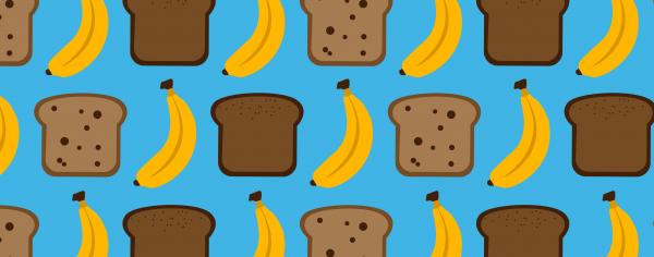 Banana bread illustrations