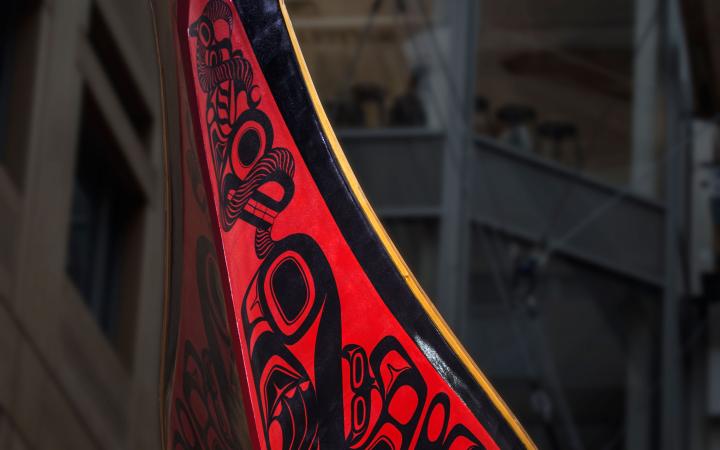 Closeup of the Haida Looplex X Canoe 