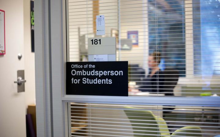 Ombuds office sign