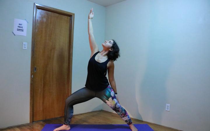 new habits - yoga - exulted warrior