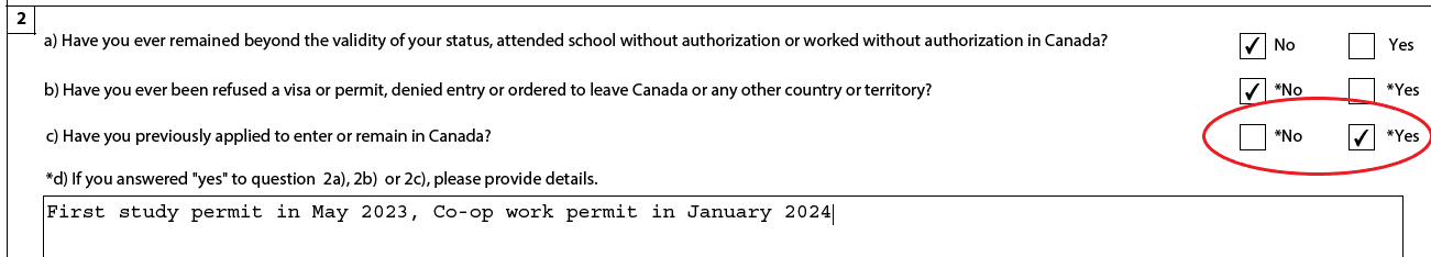 extend study permit answer question 2c